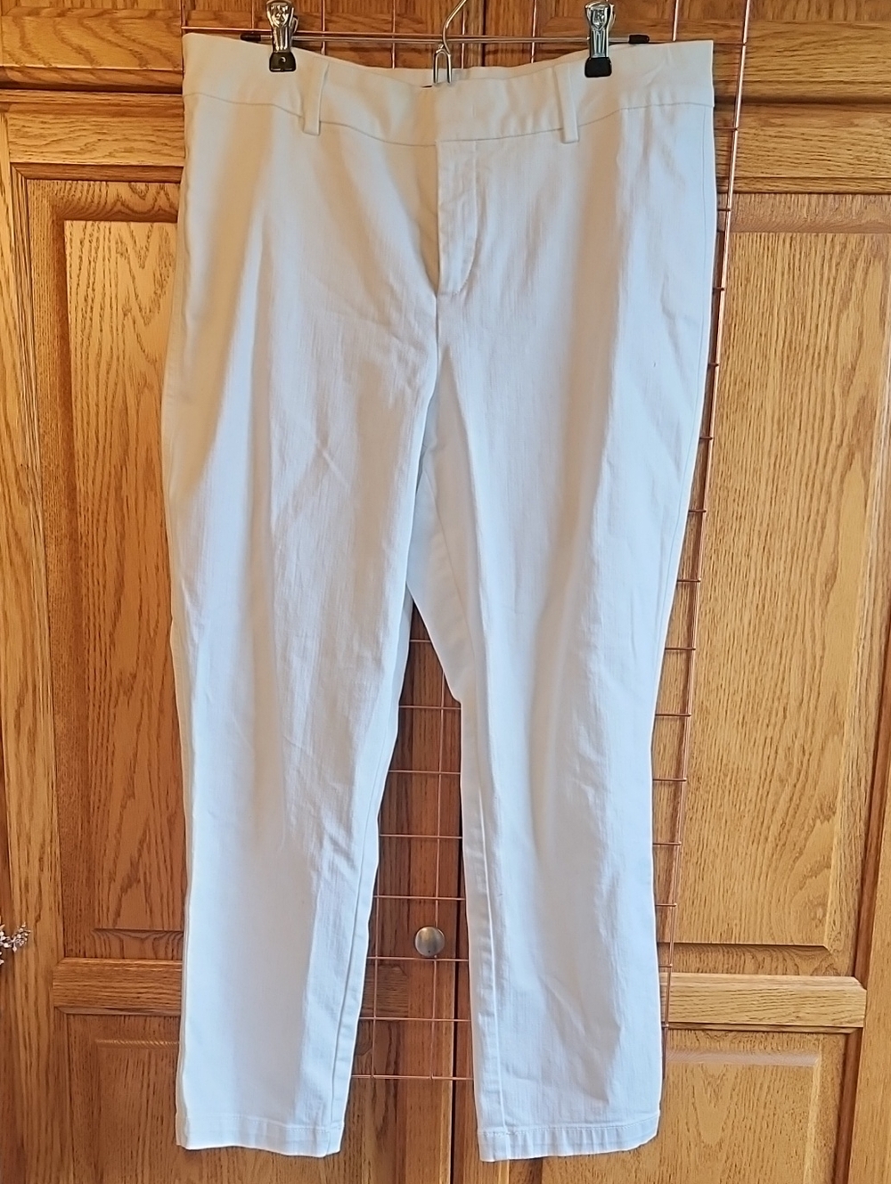 NYDJ Women’s Ankle Pants in White, Size 12P